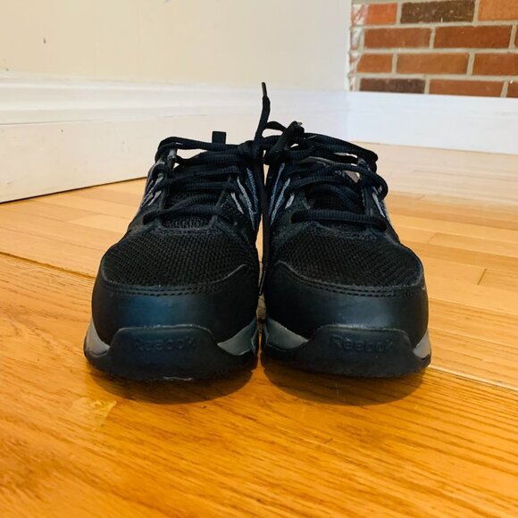 BRAND NEW  REEBOK MEN'S LEATHER WITH MICROWEB ATHLETIC OXFORDS - STEEL TOE - Picture 5 of 11